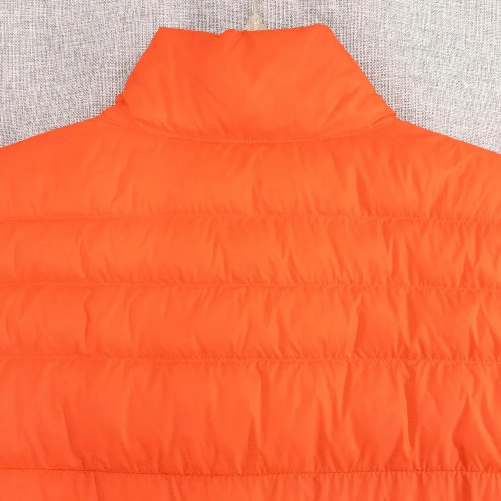 Polo Ralph Lauren Colden Packable Down Puffer Vest Men's Large Orange NWT $198